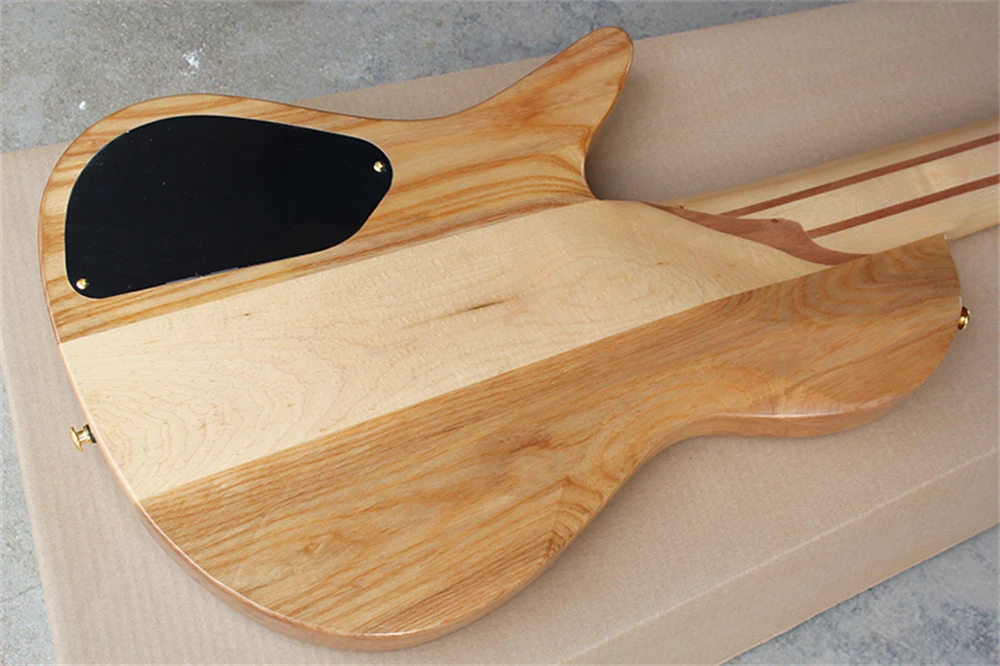 Flyoung 6 سلاسل الأجهزة الذهبية الغيتار الكهربائي باس مع العقدة الأعلى، عرض تخصيص