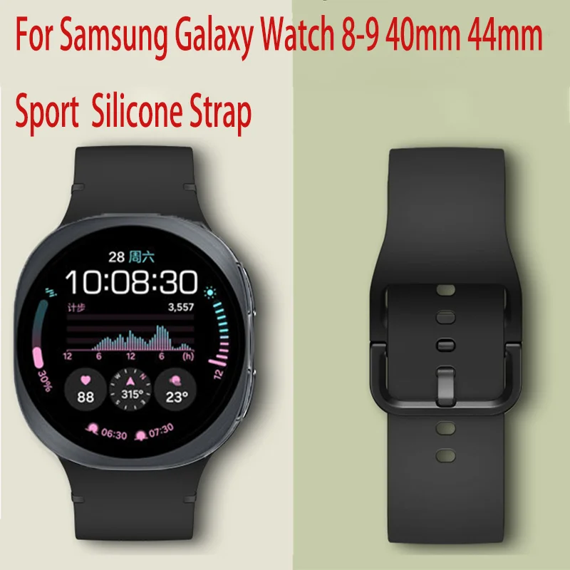 Sport Silicone Strap for Samsung Galaxy Watch 8 Classic Quick waterproof Wristband for Galaxy Watch 9 40mm 44mm band Accessories