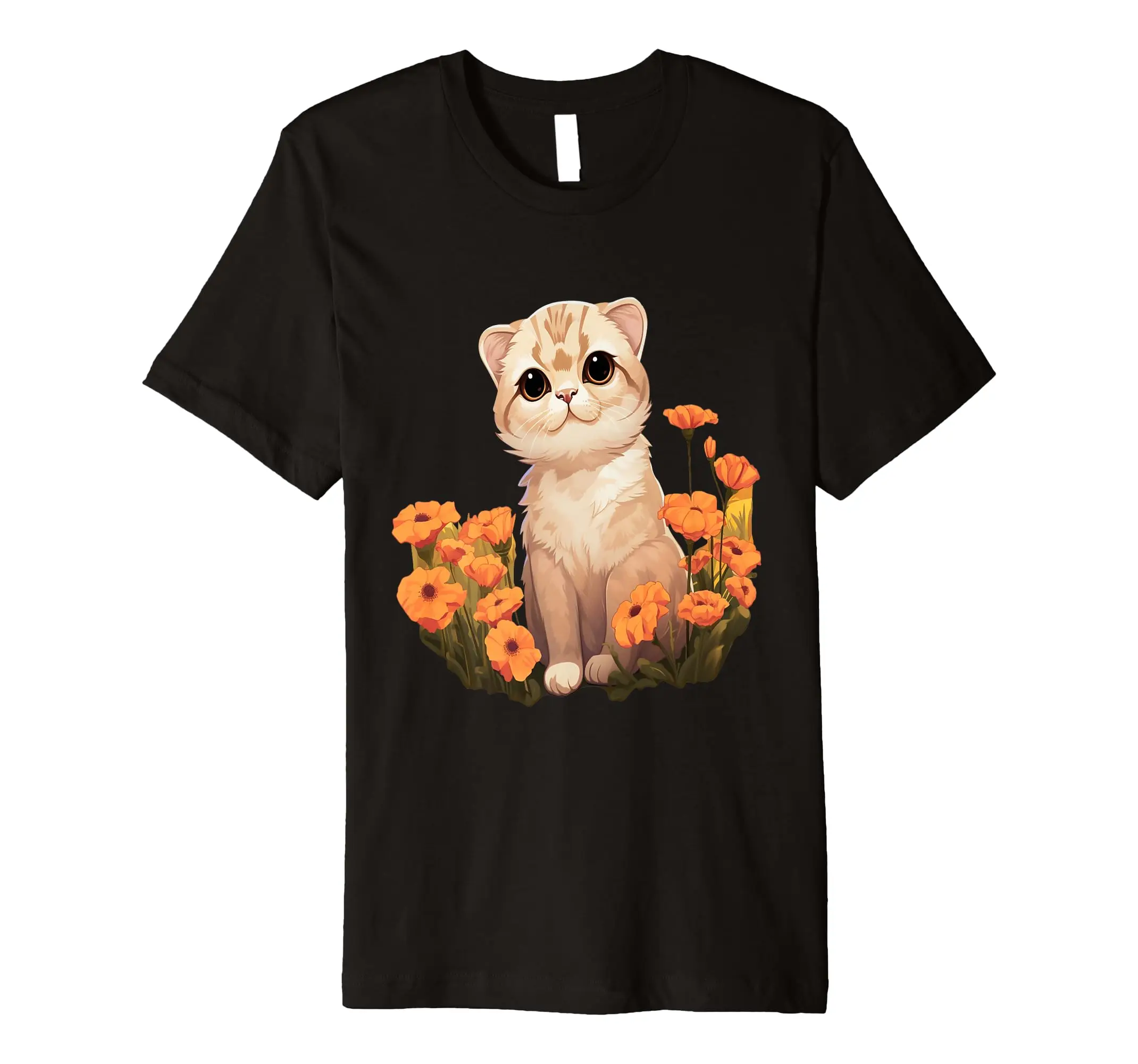 Cat Graphic With A Cute Kitty Animal Face For Pet Lovers Premium T-Shirt