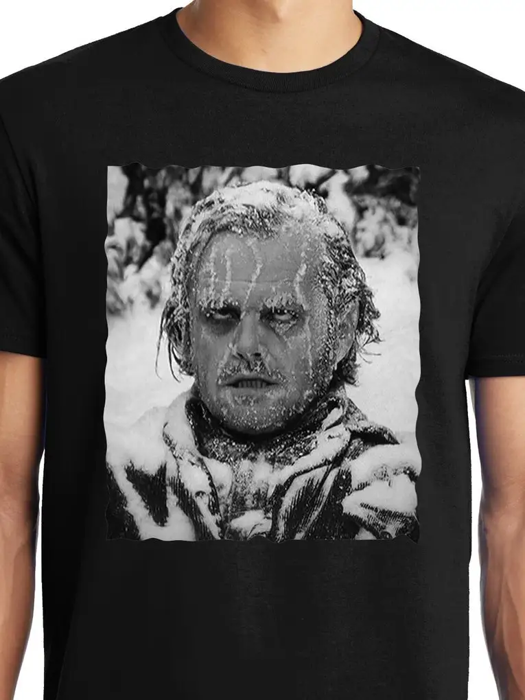 PubliciTee ,Graphic Short Sleeve Crew Neck Cotton T-ShirtZ Big and Tall Frozen Jack The Shining Movie T-Shirt