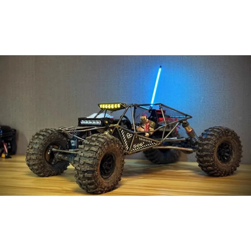 

RC Crawler Vehicle RC Pipe Rack Vehicle Flexible Light Pole TPU Material Dual Bases Upgrade Accessories Damage-Free Installation