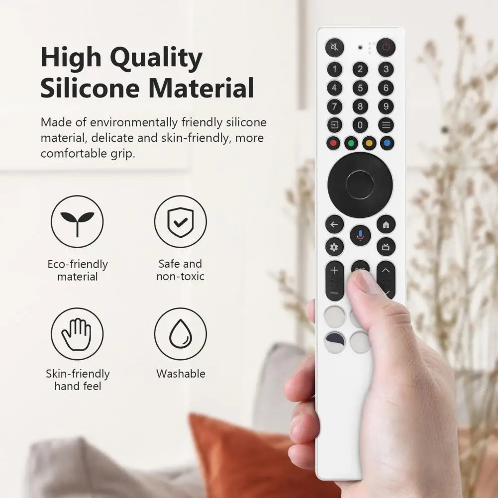 

Долговечный силиконовый чехол, противоударный силиконовый чехол для пульта дистанционного управления со шнурком для Tcl Rc833a, ударопрочный, водонепроницаемый