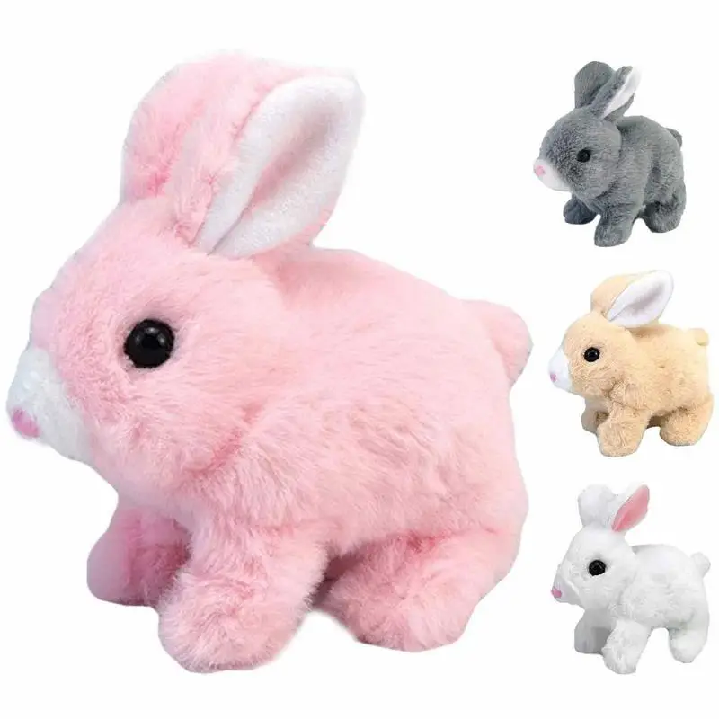 

Walking Bunny Toy Interactive Rabbit Toy with Sounds and Movements Walking Long-haired bunny electric plush toy soft plush Toys