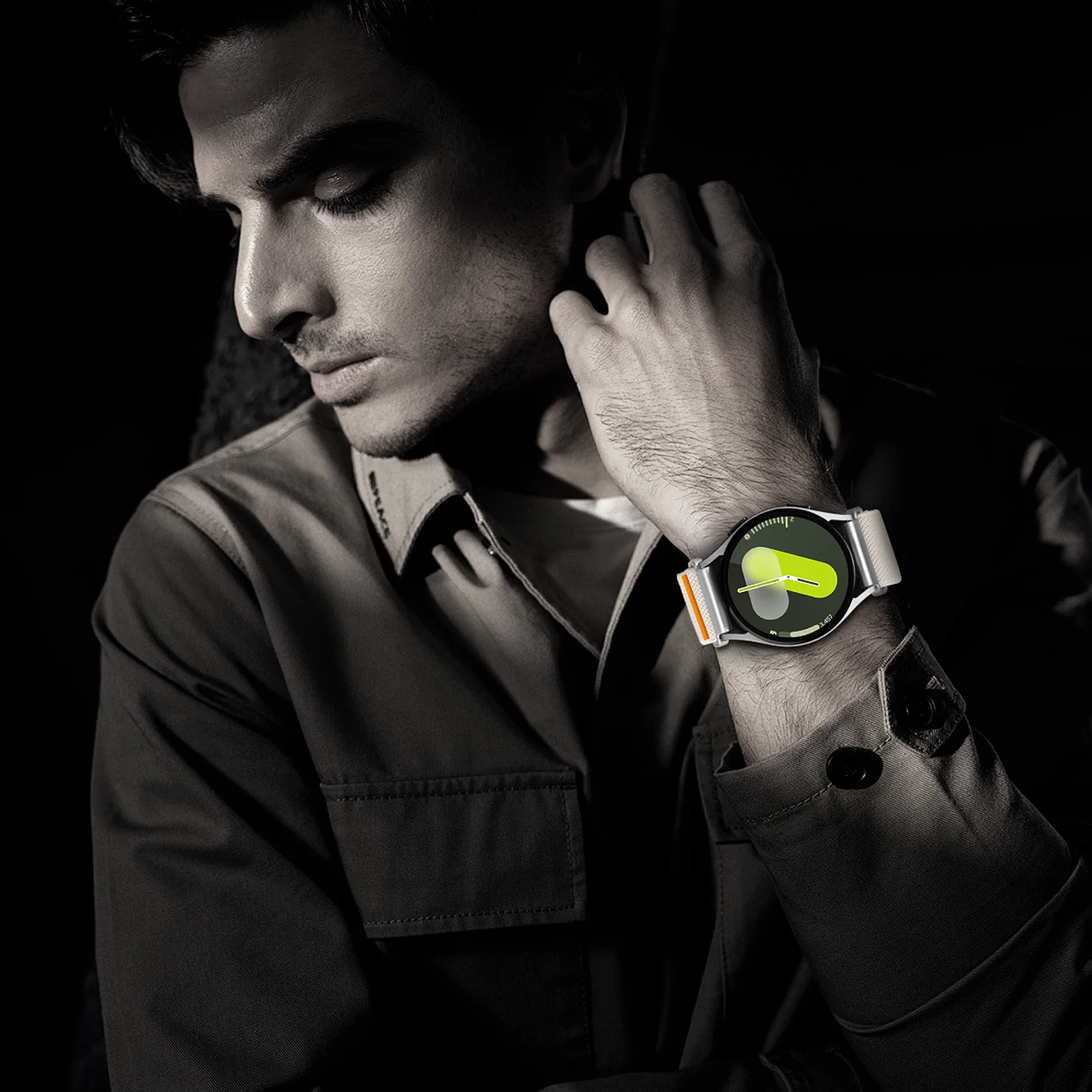 Armbänder im Fallschirmstil für Samsung Galaxy Watch 7/FE/6/5/Pro/4/Classic, 20 mm, 22 mm, Sportarmband, Huawei GT 6 7 Pro Runner 2. – Detail 8