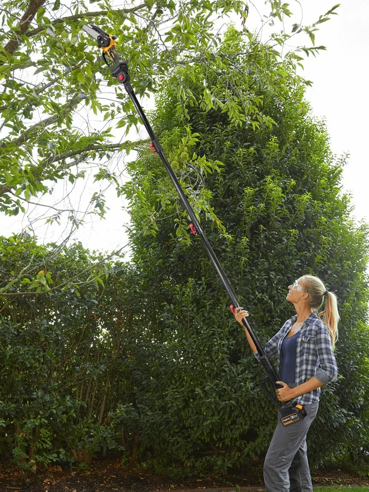 MELLWIN 3-in-1 Borstelloze 6 Inch Kettingzaag & 30MM Snoeischaar Set met 2M Telescopische Steel Tuin Gereedschap voor Makita 18V Accu - afbeelding 2