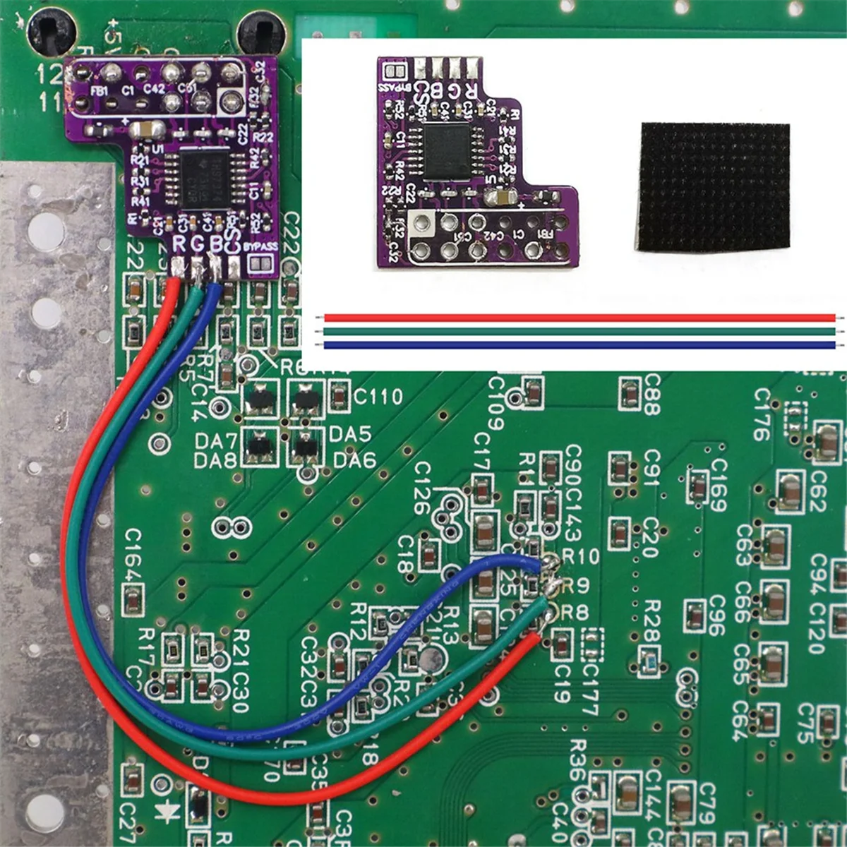 For N64 RGB PCB for N64 NTSC Consoles RGB MOD Kit for N64 NTSC