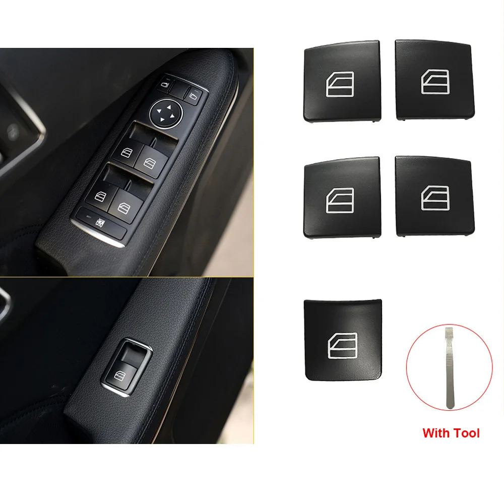 Window Switch Button Cover Cap For Mercedes Benz C-Class W204 E-Class W212 W207 GLK X204 Auto Accessories 2049058202