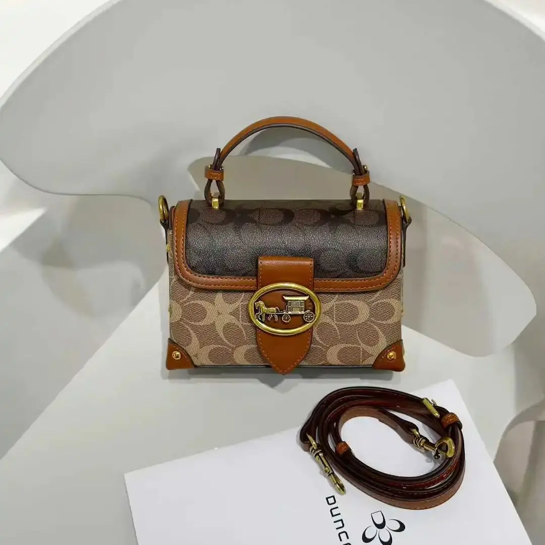 

Women's 2025 New Style fashionable rose red hand-held small bag, high-end and stylish single-shoulder crossbody bag