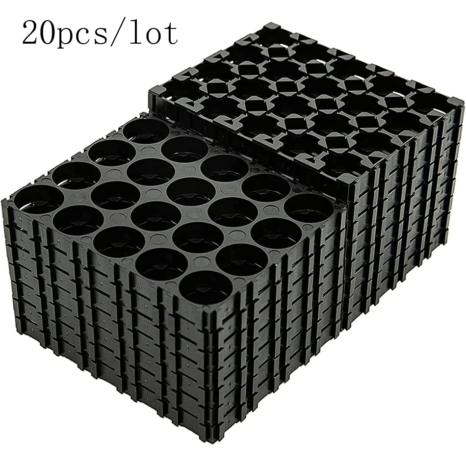 20pcs 4x5 Cell Spacer 18650 Battery Plastic Holder Bracket 4x5 Cell Spacer 18650 Battery Radiating Shell Pack Plastic Heat Hold