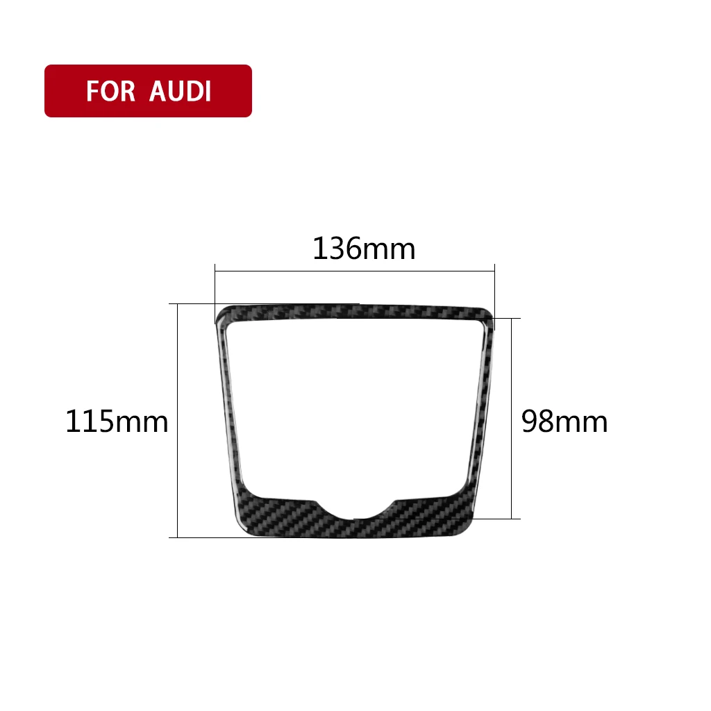 Auto Interior Carbon Fiber Car Mini LCD Display Board Sticker Decoration Trim Decal Styling For Audi A4 B9 RS4 S4 2017 2018 2019