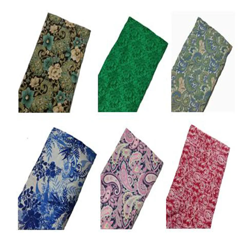 50x105cm Traditional Ruyi Flower Printed Cotton Fabric Floral Fabric Patchwork for Cloth Dress Home Decoration