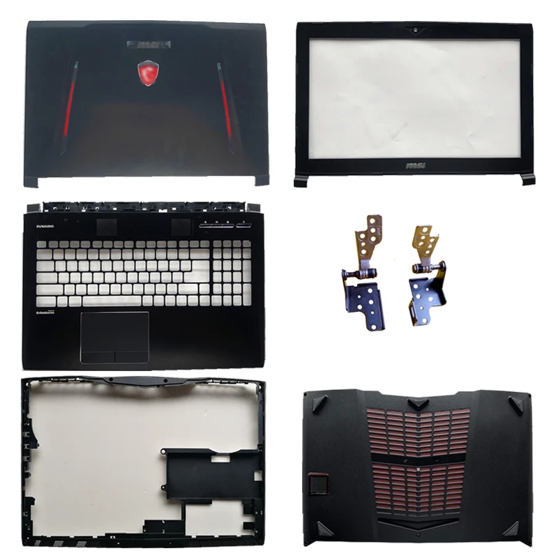 New for msi gt62 gt62vr MS-16L1 MS-16L2 MS-16L3 portable lcd back cover/front frame/hinges/handrest/bottom case 3076l2a231y311