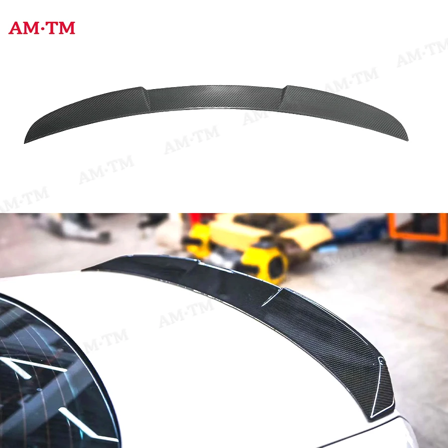

For BMW M3 G80 M4 G82 G83 2021+ 3 Style Carbon Fiber Tail fins Rear Deck Spoiler Duckbill Car Wing Retrofit the rear wing