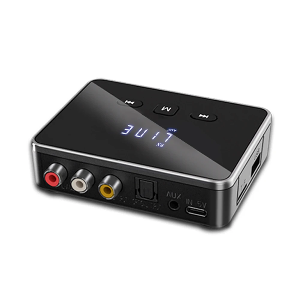 

Новый аудиоприемник-передатчик BT 5.4 с разъемом AUX 3.5 мм, RCA, оптическим входом, беспроводной BT-адаптер для ТВ/автомобиля/ПК/домашней стереосистемы/колонок