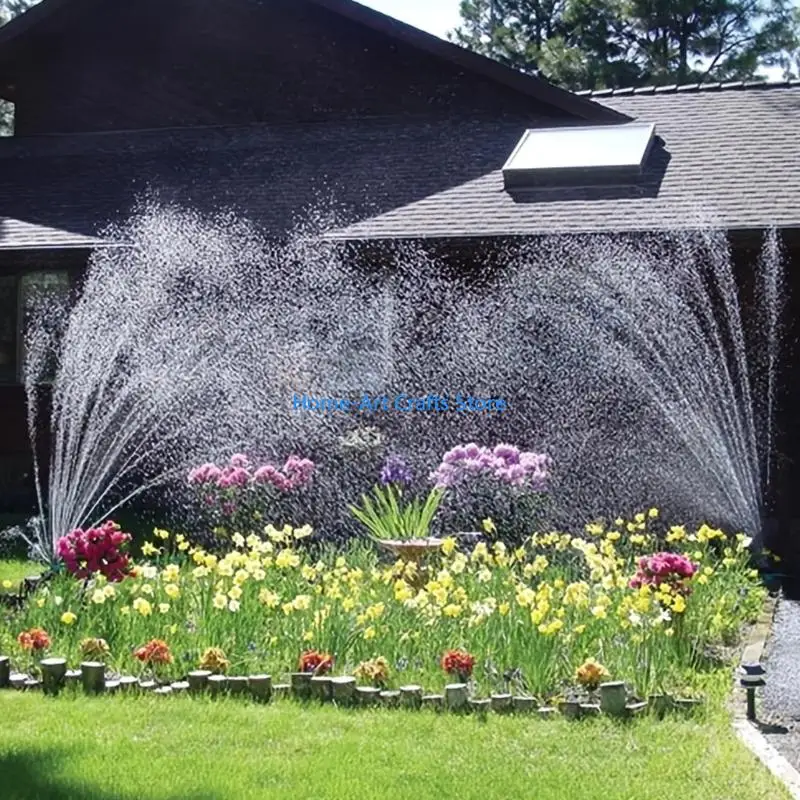 Y3NA Sprinkler Nozzle 360 Degrees Automatic Rotating Water Sprays Irrigation Supply Garden Lawn Automatic Sprinkler