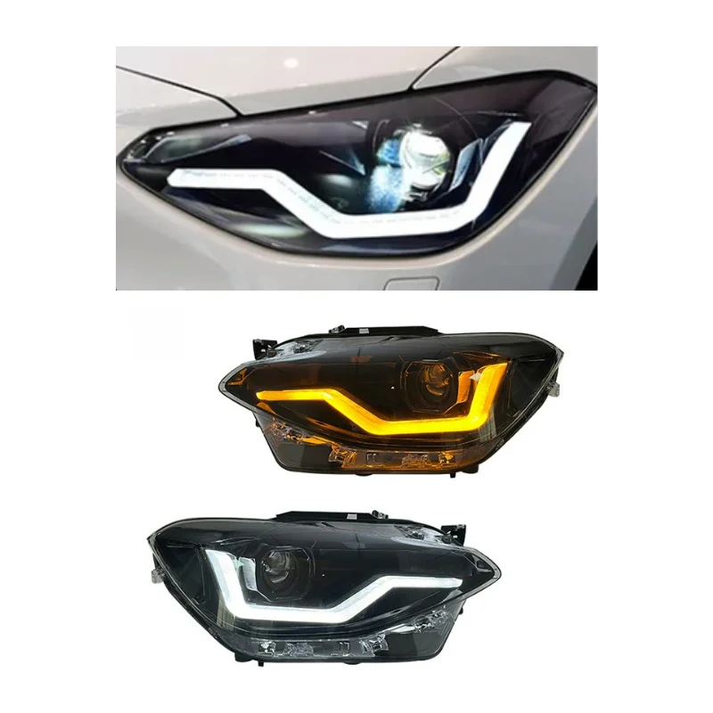 

F20 Upgrade Headlight for BMW 1 Series 2012-2015 116i 118i 125i LED Head Lamp DRL Projector Lens Dynamic Turn Signals A Pairs