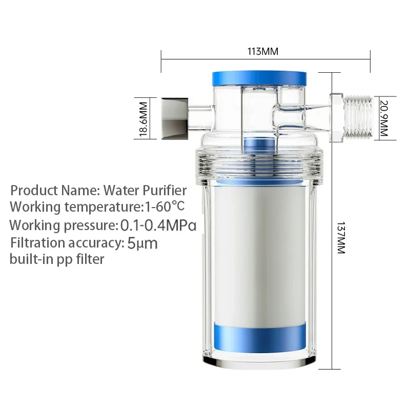 

20-Stage Shower Filter for Hard Water with 5 Replacement Cartridges Removes Chlorine Fluoride & Softens Water