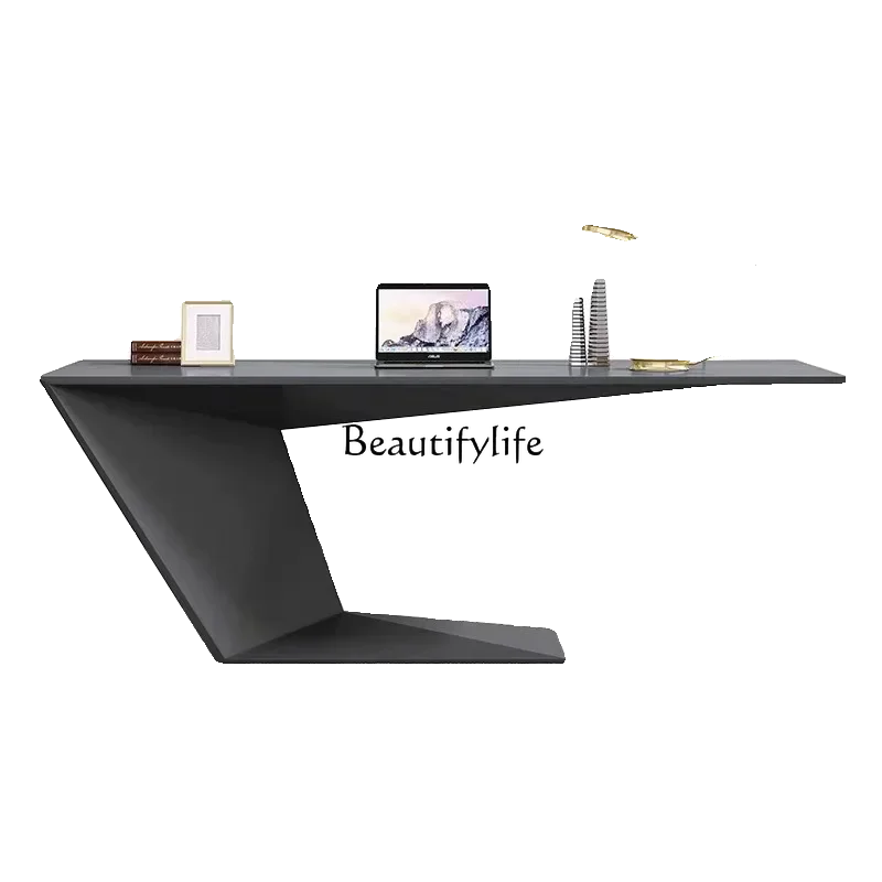 Paint Special-Shaped Desk Simple Modern Desk Light Luxury Creative Personality