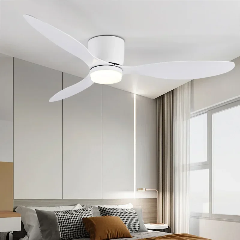 

LED Nordic Ceiling Fan Light Pendant Fan Lamps 42/52Inch Remote Control Living Room Restaurant Bedroom Study Home Decor Lighting