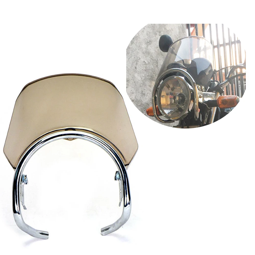 Transparent Adjustable Windshield Windscreen Variable Spoiler Panel for YAMAHA YBR125 YB125G Off-road vehicle