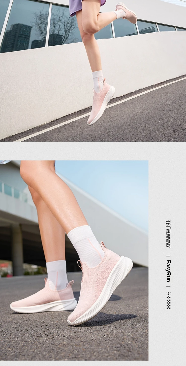361 Degrees Fengye 5.0 Slip-On-Laufschuhe, leicht, verschleißfest, stoßdämpfend, atmungsaktiv, weich besohlte Turnschuhe 682632242 – Detail 10