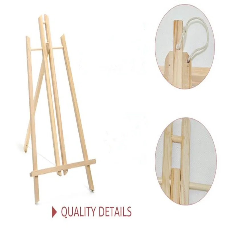 Mini Easel Canvas Drawing Set para Artistas, DIY Painting Craft, Small Table Easel Gift, Desktop Display Stand, 2pcs