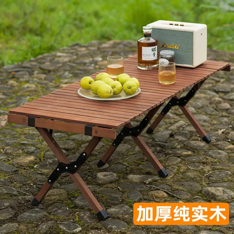 Chicken rolls table outdoor folding portable camping outdoor stall night market equipment