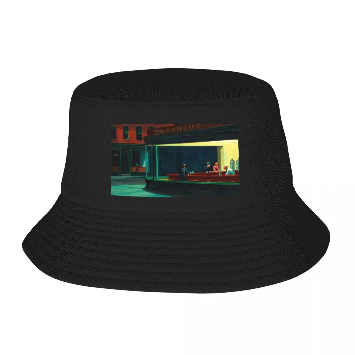 New Edward Hopper Nighthawks Bucket Hat Icon Luxury Man Hat Luxury Brand hard hat Man Cap Women's