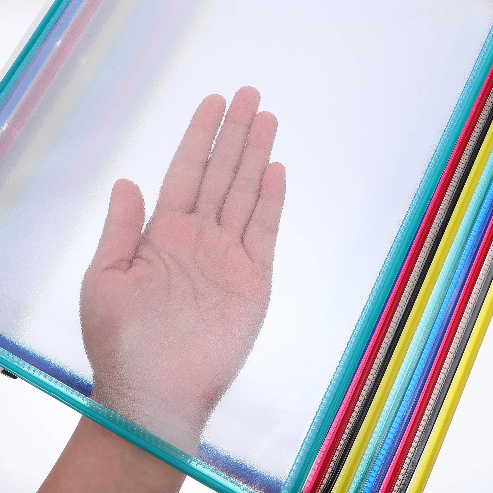 

A4 Wall File Folder Holder 10 Page Capacity - Wall Mounted Display Stand for Documents Brochures - Space Saving Office Organizer