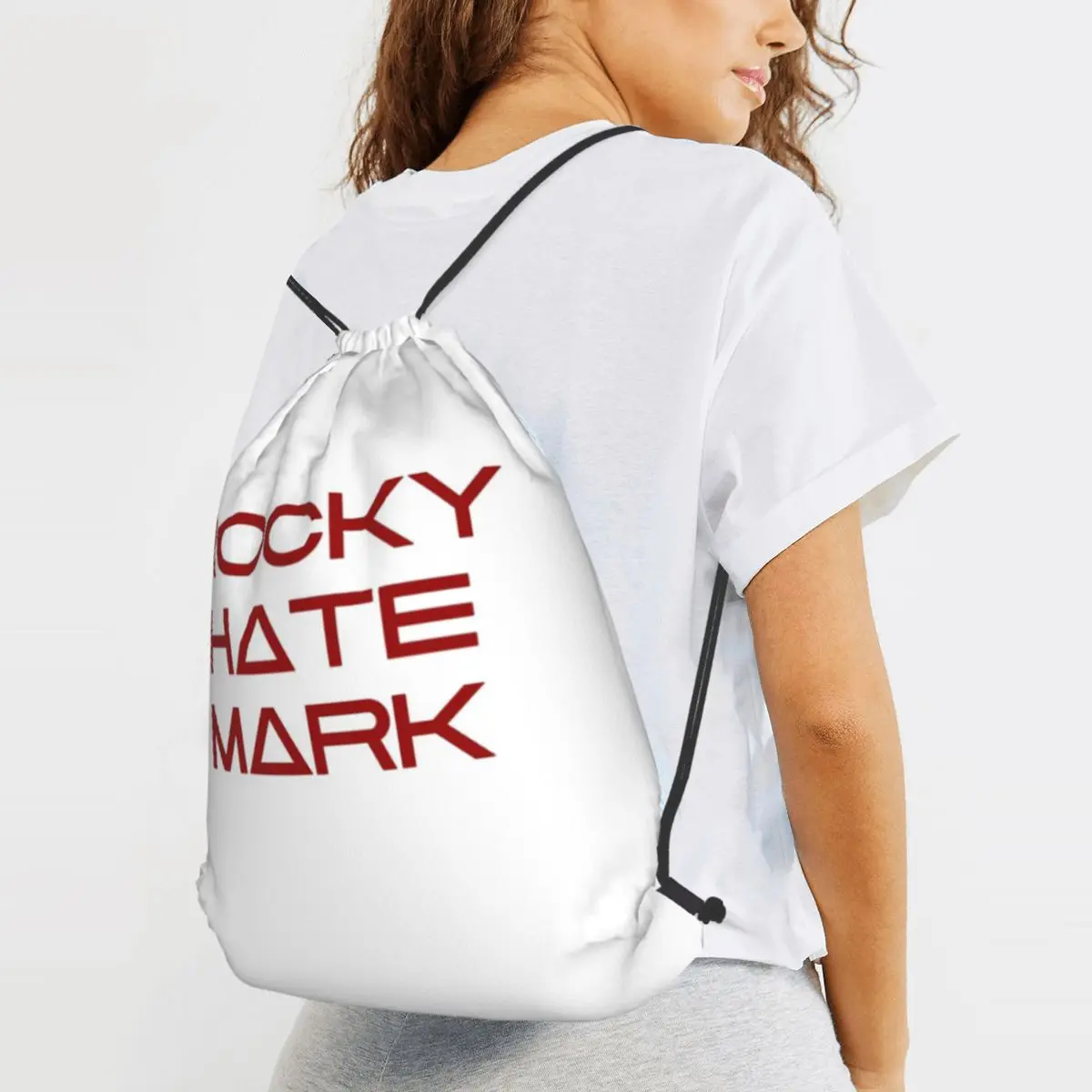

Rocky Hate Mark Project Hail Mary Backpacks Portable Drawstring Bags Sports Bag Book Bags for Travel School