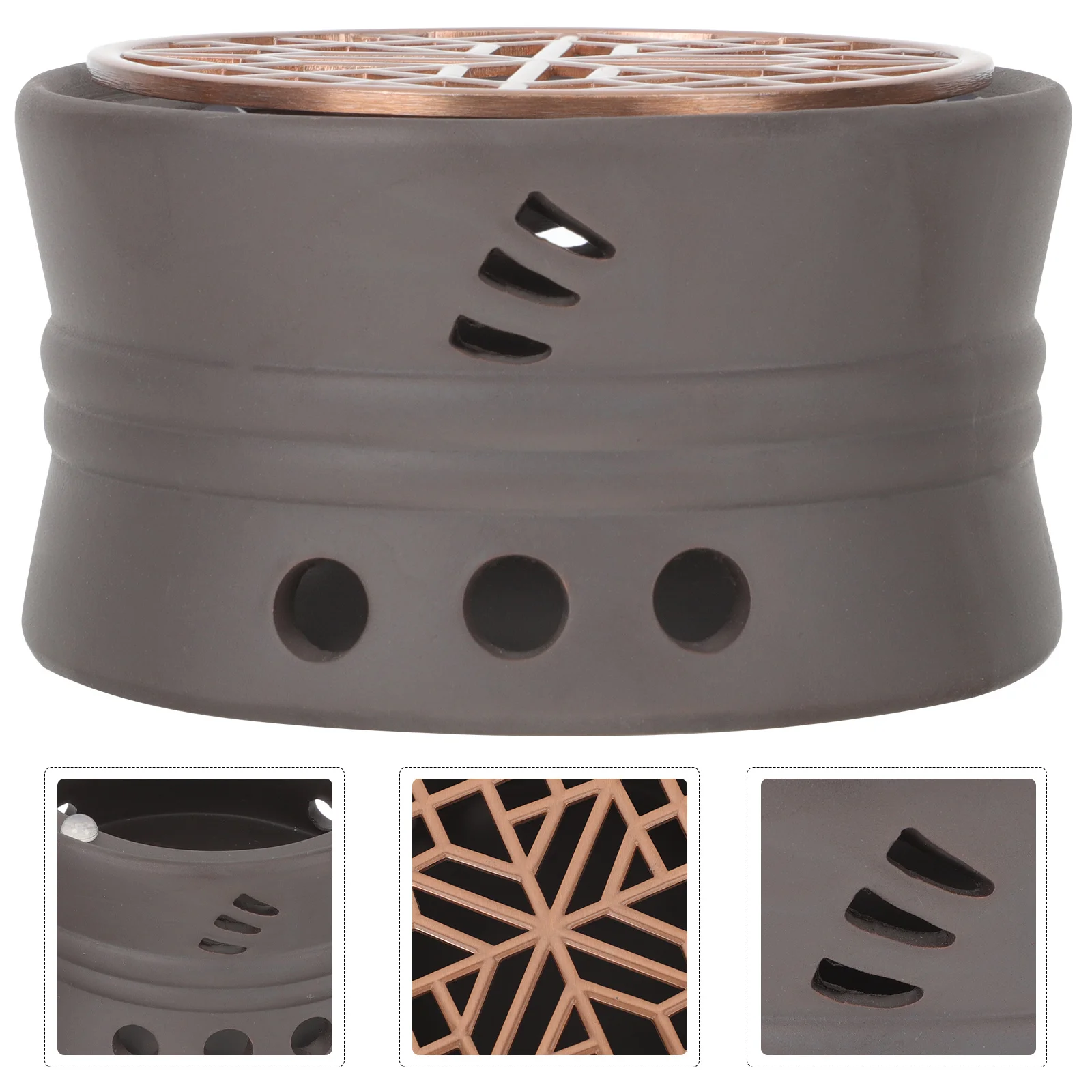 

1Set Modern Teapot Heater Ceramic Material Non Slip Bottom for Tea Warming Stove Home Office Restaurant Tea Time Essential