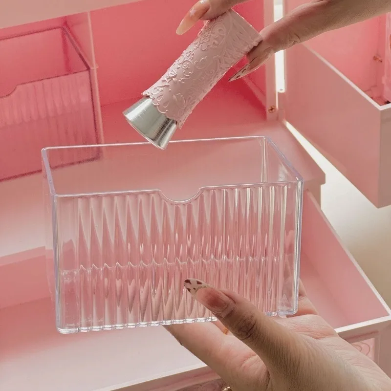 Acrylic Jewelry Display Boxes Necklace Rings Storage Case Large Capacity Jewellery Packaging Box Necklace Organizer Cases