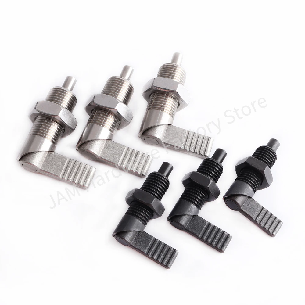 

In Stock MJ226 L Type Hand Retractable Indexing Pin Stainless/Carbon Steel Index Plunger With Nuts