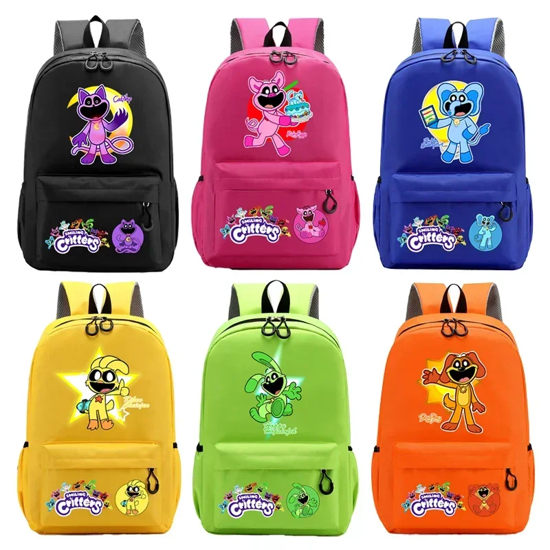 

Smiling Critters SchoolBag Primary School Bookbag Large-capacity Catnap Bear Knapsack High-quality Backpack Laptop Bag Kids Gift