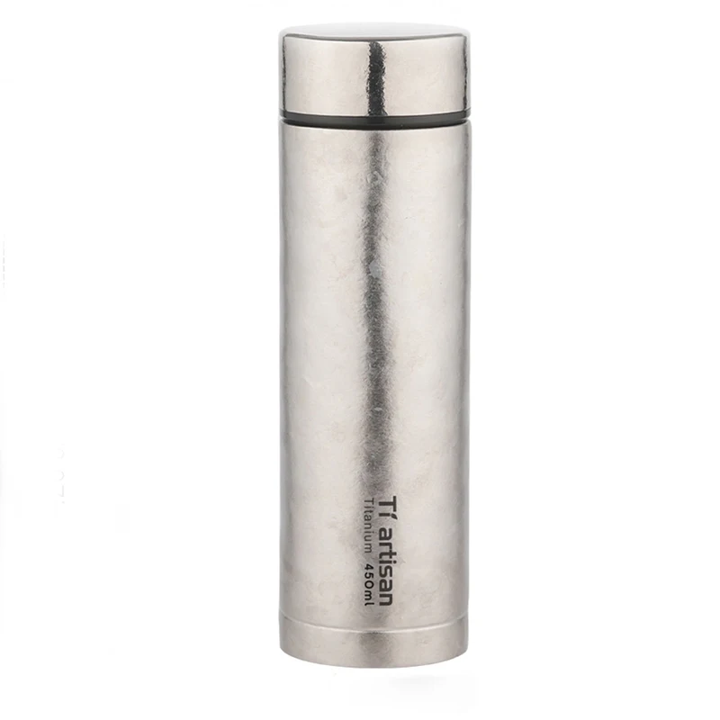

Титановый термос, вакуумная изоляционная бутылка с двойными стенками, портативная посуда для занятий спортом на открытом воздухе и кемпинга, термос, бутылка с горячей водой