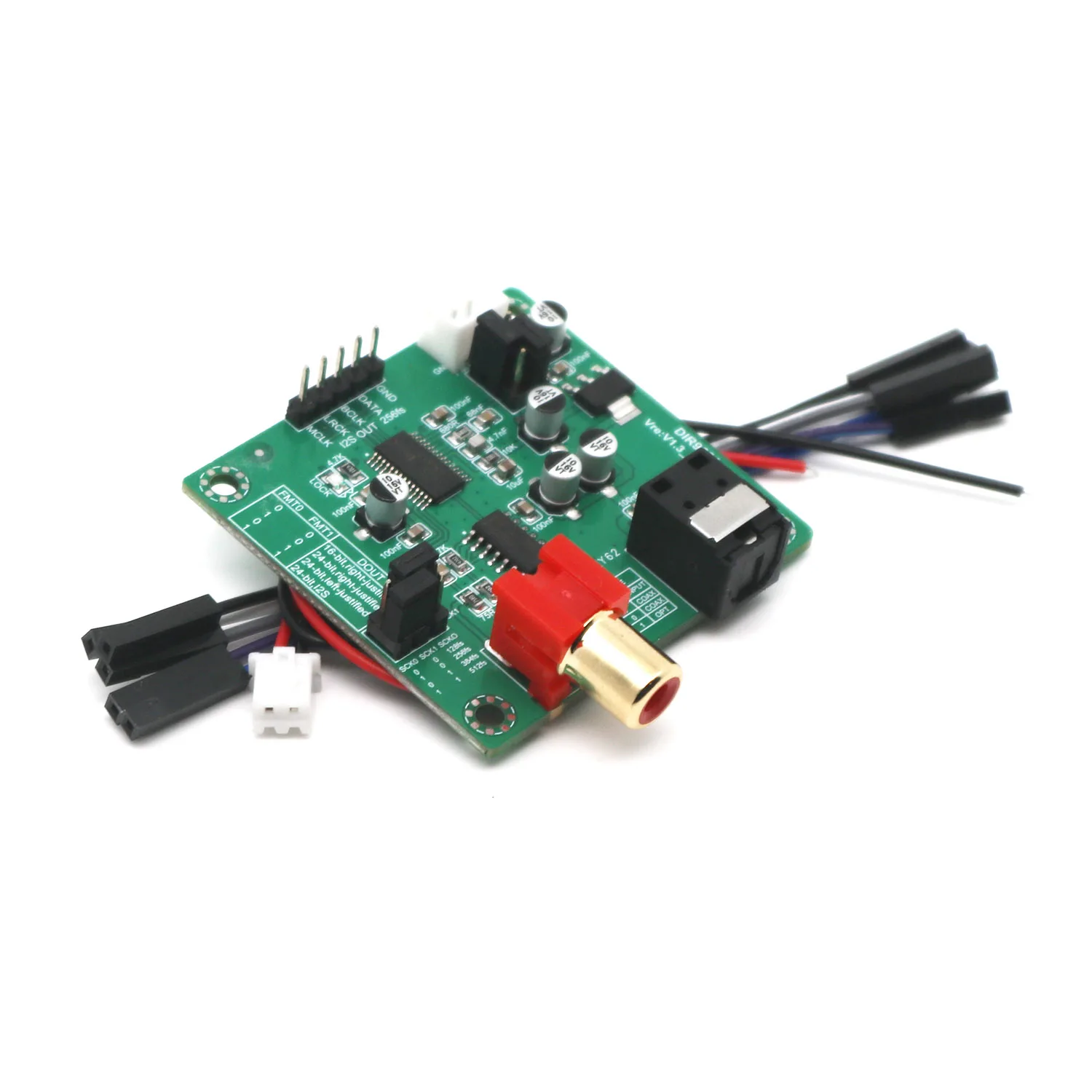 Modulo ricevitore coassiale in fibra DIR9001 SPDIF a I2S frequenza di campionamento 24bit 96Khz dedicato per DAC coassiale RCA, fibra ottica