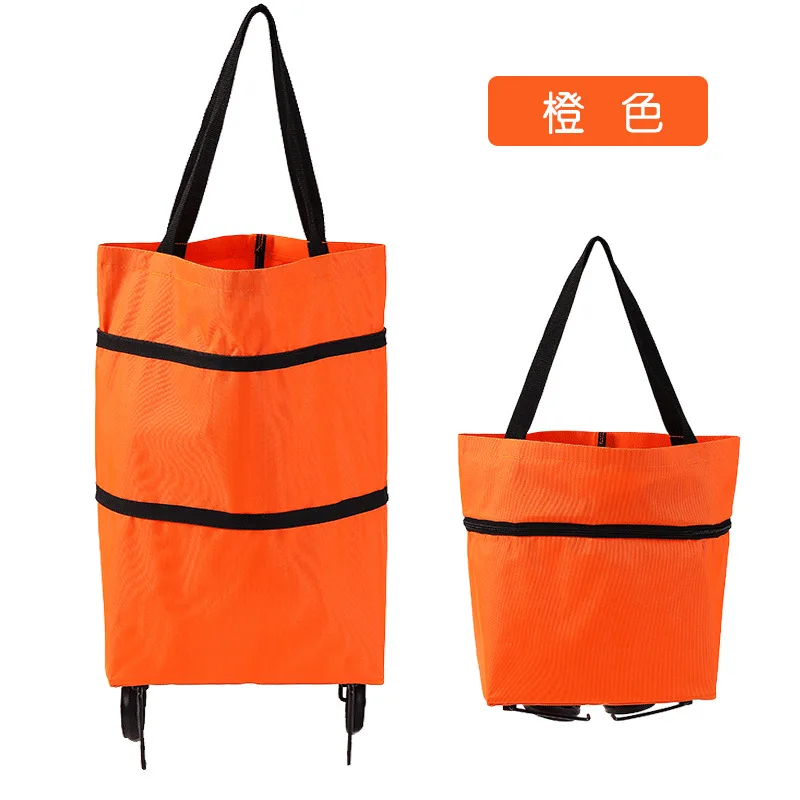 Folding Shopping Bag Shopping Buy Food Bag on Wheels Bag Buy Vegetables Shopping Organizer Portable Bag Kitchen Accessories