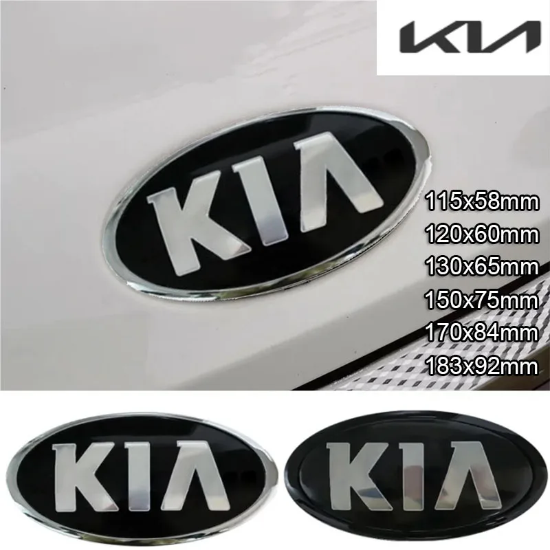 Car Front Hood Rear Trunk Emblem Badge Sticker for KIA K2 K3 K5 K9 Sportage R Ceed Sorento Picanto Rio 3 Optima Soul Accessories