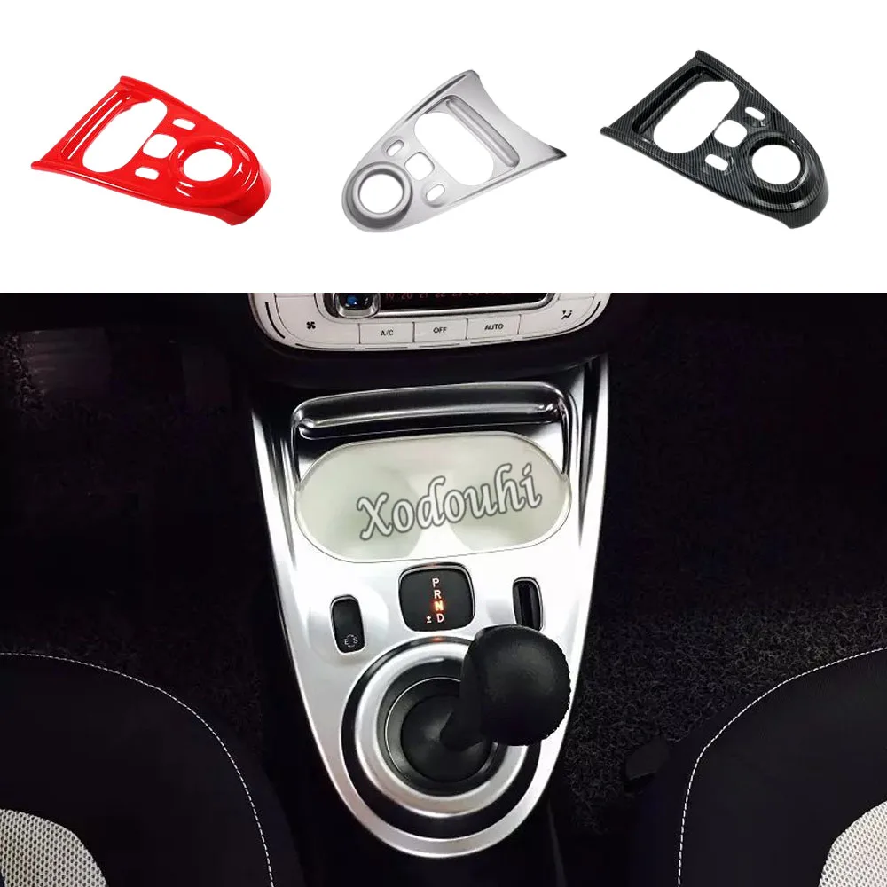 

For Benz Smart Fortwo 2015 2016 2017 2018 2019 Car Inner Middle Handbrake Gear Panel Shift Stall Paddles Cup Switch Frame Trim