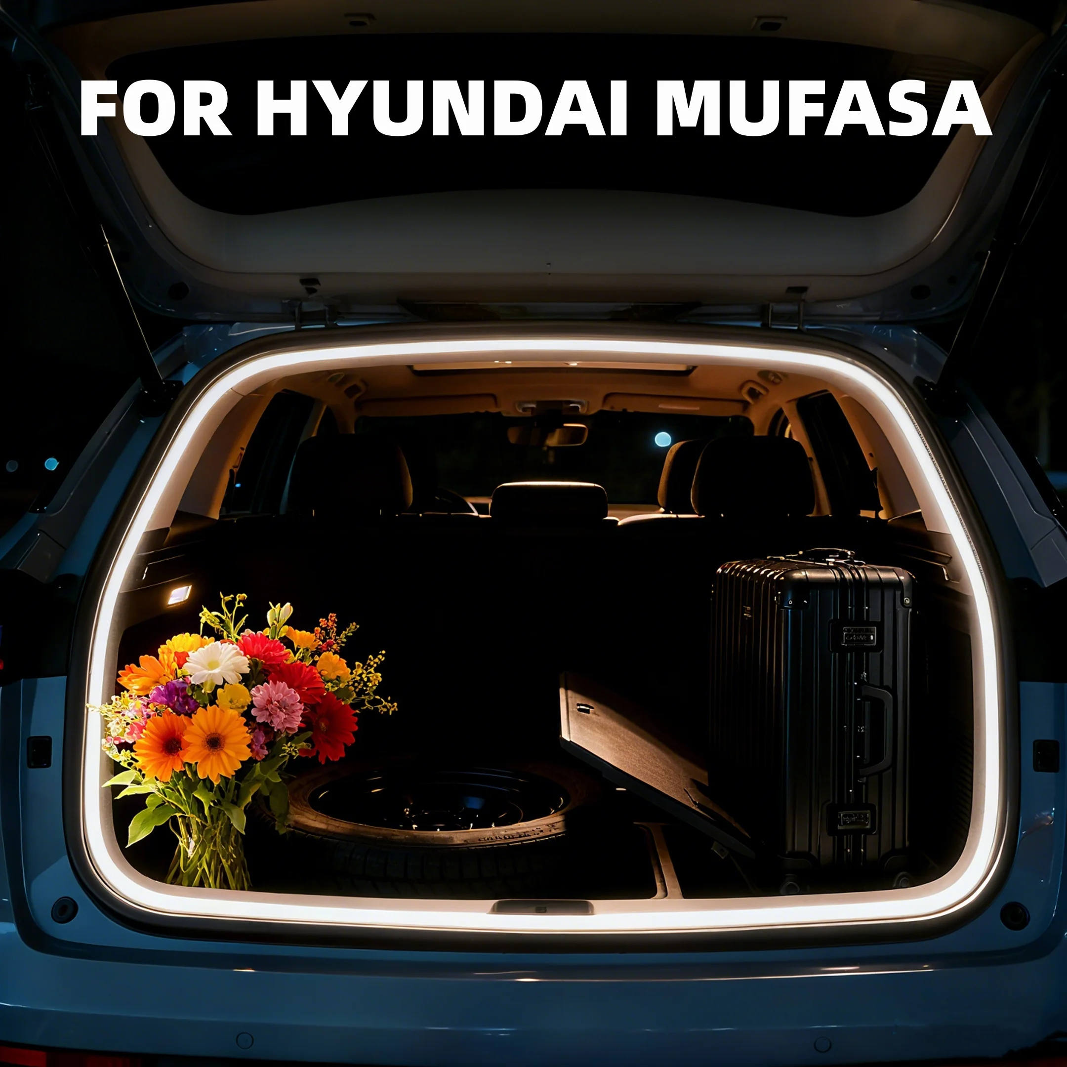 

For Hyundai Mufasa 2018-2025 high brightness trunk lighting ambient light interior decoration LED Rear Trunk Light Bar