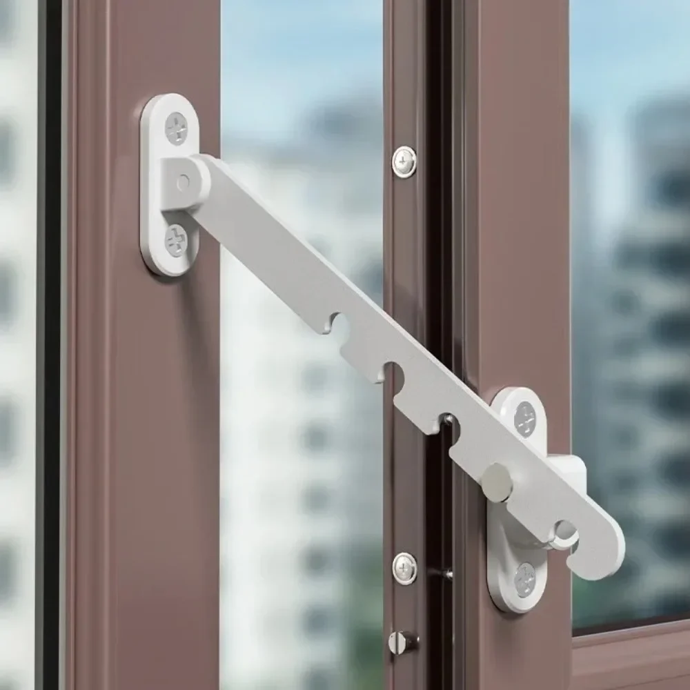 

Креативный металлический оконный замок, регулируемый ветрозащитный ограничитель положения окна, несколько передач, защита безопасности, предохранительный замок