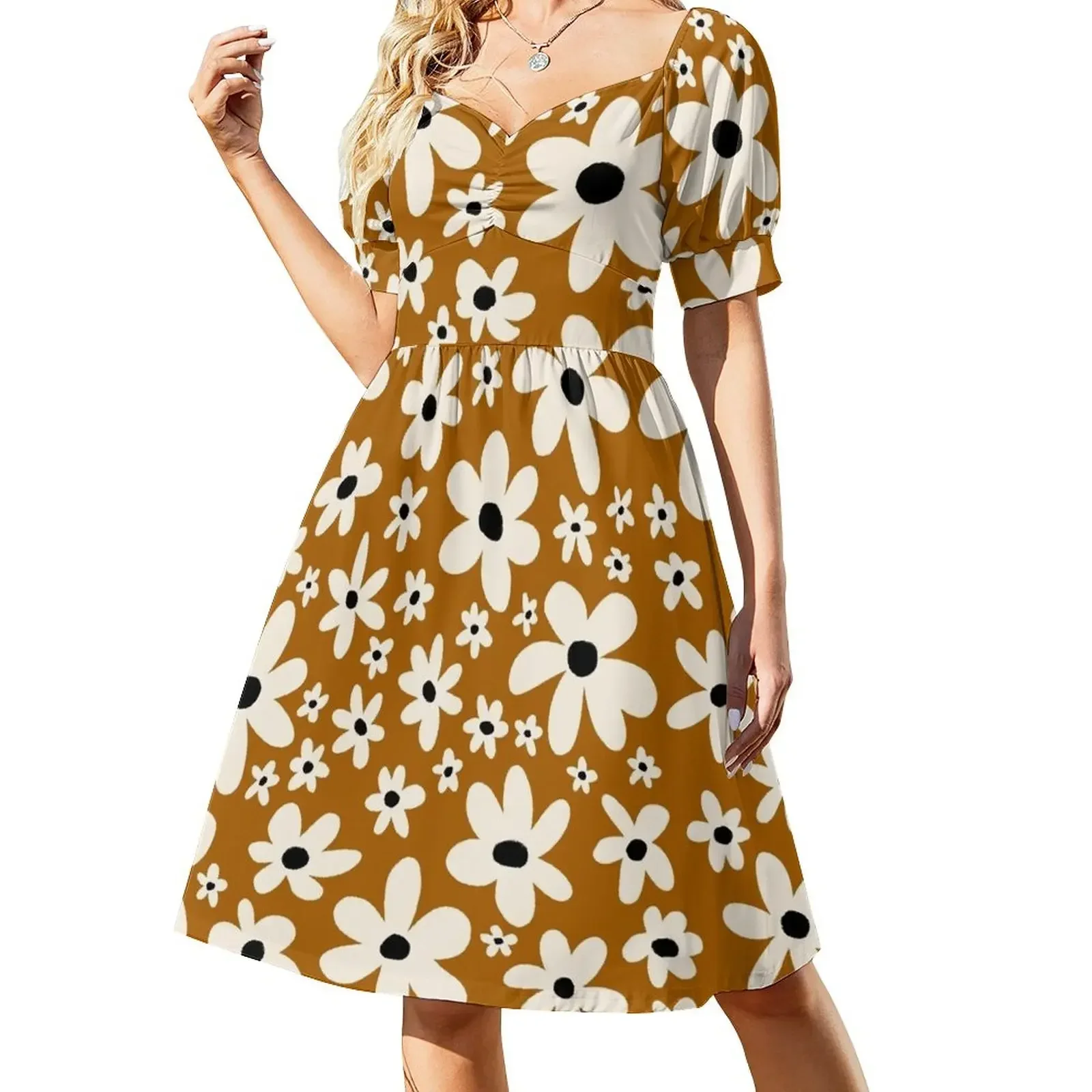 Field of Daisies Sleeveless Dress woman dress dress