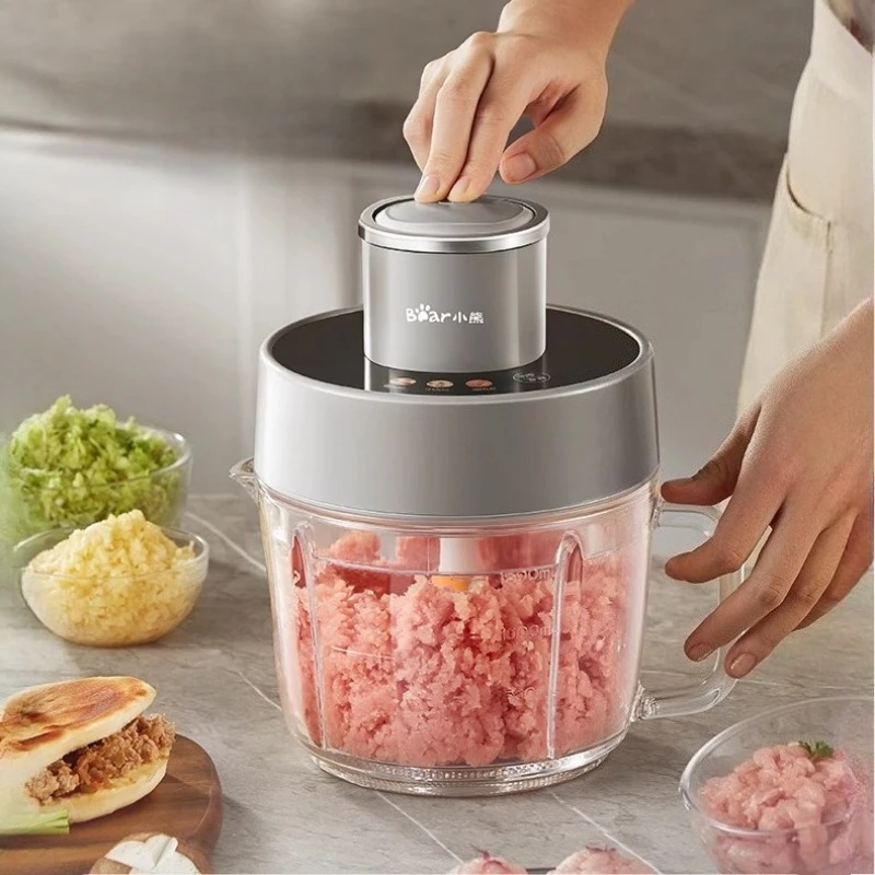 Bear meat grinder color screen digital display household electric small multi-functional cooking machine  meat grinders electric