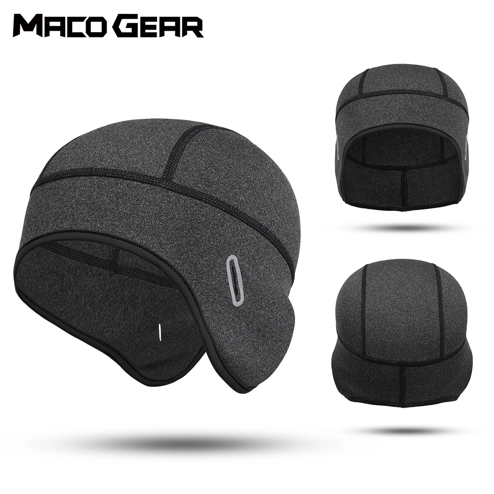 Winter Hats Thermal Windproof Running Sports Hat Soft Strecth Beanies Ear Warm Helmet Liner Hiking Cycling Ski Snowboard Cap Men