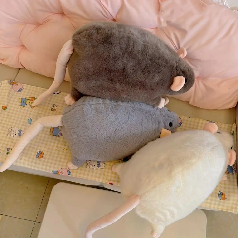 40cm Cartoon Fancy Rat Plush Toy Brown Grey White Cartoon Home Office Garden Table Bed Pillows Soft Plush Mouse Festival Gifts