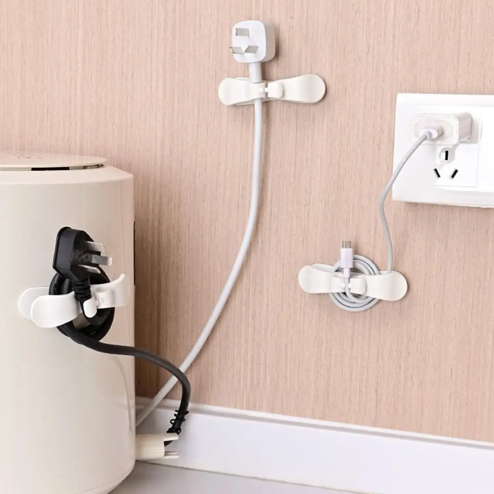 Upgraded Appliances Cord Organizer Self-Adhesive Wire Fixer Power Cord Organizer Multifunction Punch-free