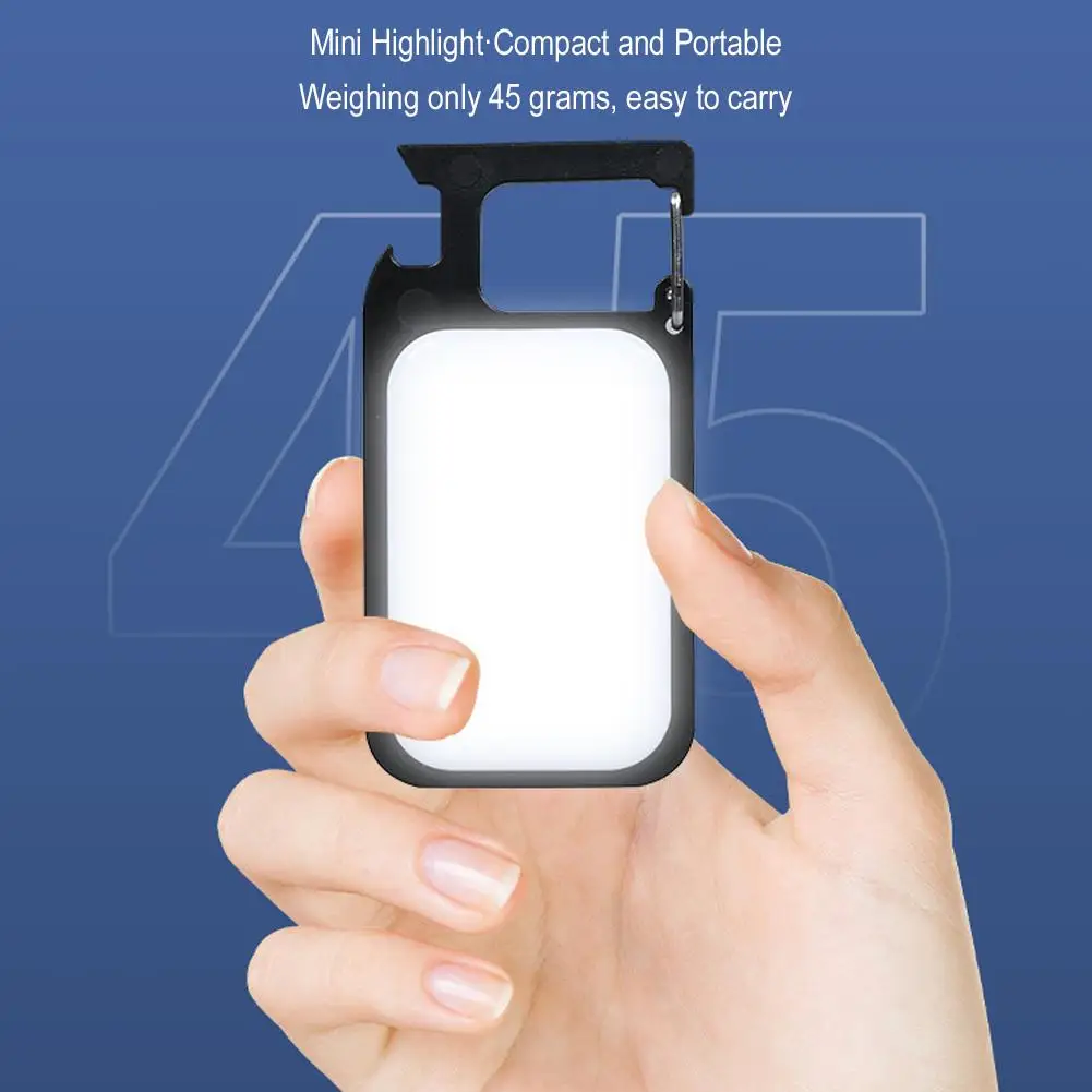 LED Mini Keychain Flashlight Work Light Intensity Portable And Student Dormitories Rechargeable J4F4