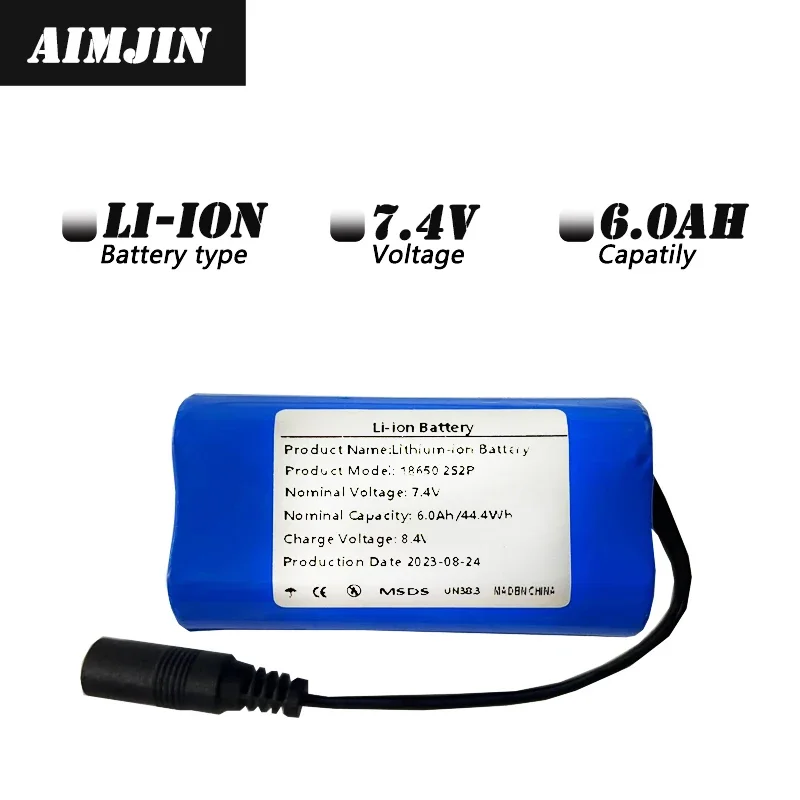 

7.4V 12000Mah 6000Mah RC Boats Battery For T188 T888 2011-5 V007 C18 H18 Remote Control Fishing Bait Boat Ship Parts Accessories