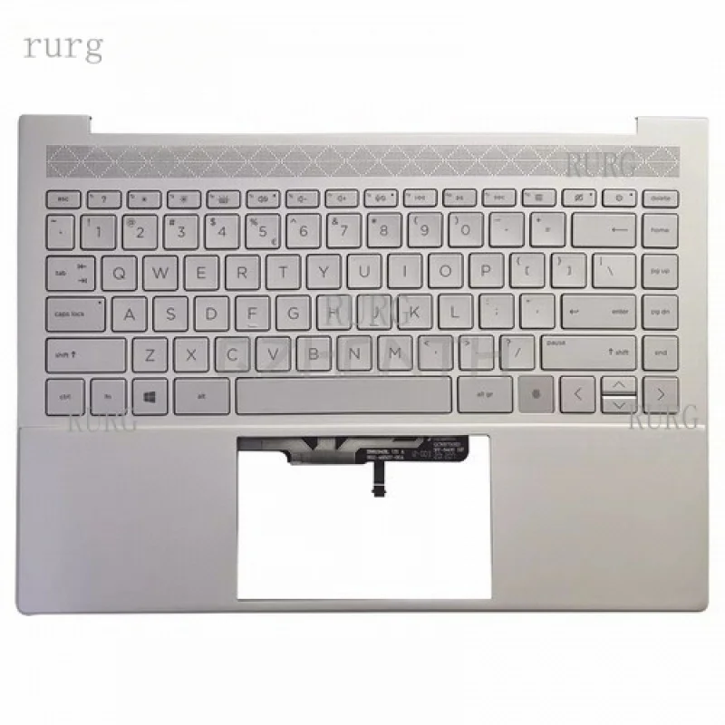 L  New For HP ENVY 14-EB TPN-Q252 Palmrest with US Backlit Keyboard M30903-001 14"