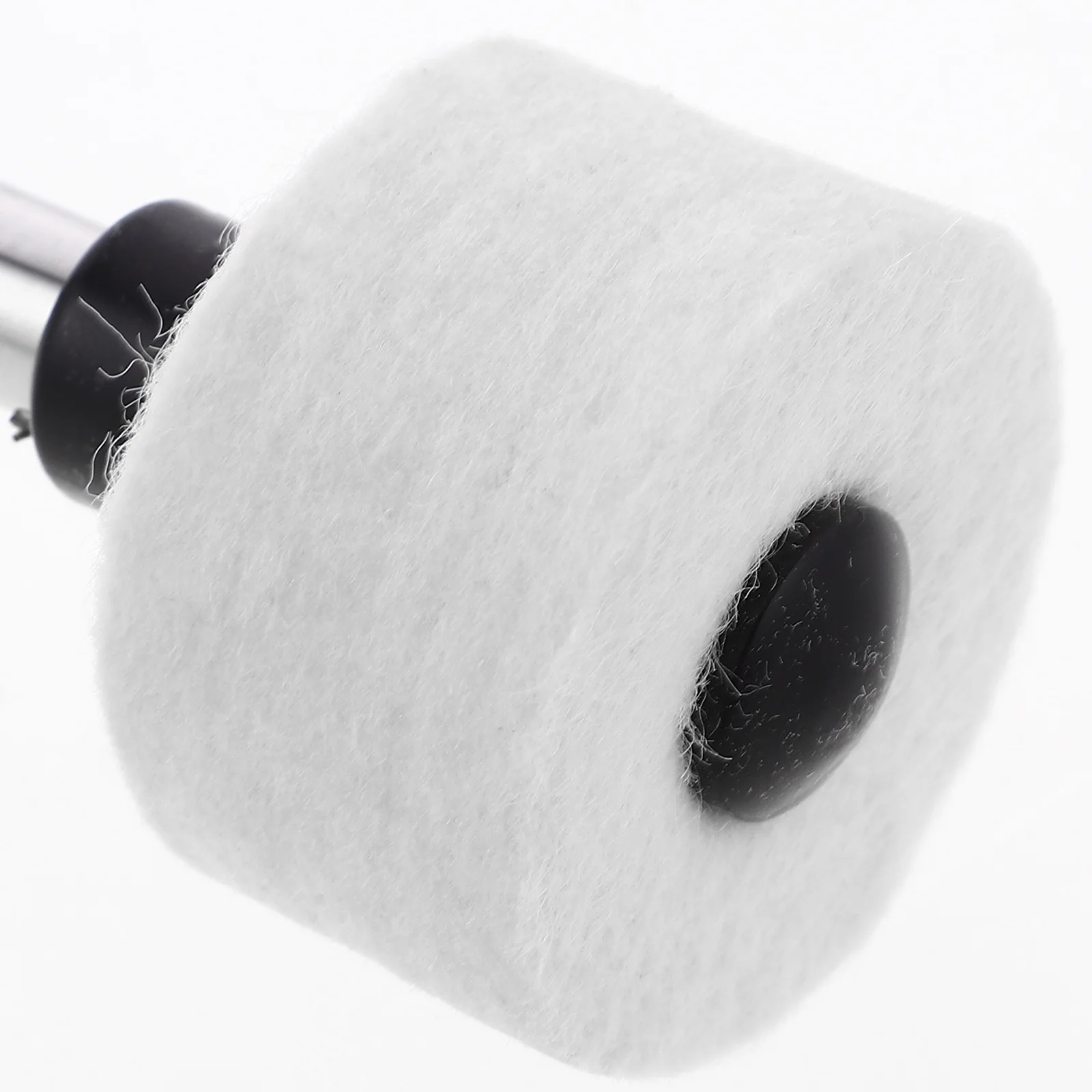 

2pcs Stainless Steel Drumsticks Felt Tip Percussion Mallets For Drum Kit Practice Performance Lightweight Smooth Handle